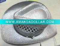 West raffia cowboy hat for men