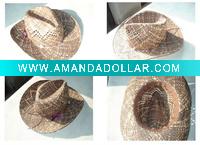 paper straw cowboy hat