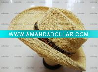 Wholesale Natural handmade paper cowboy hat