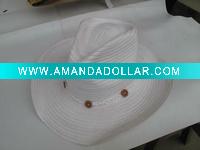 Wholesale white paper cowboy hat