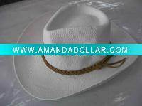 Amercia big white cowboy hat