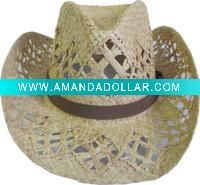 Pop Raffia Straw Cowboy Hat