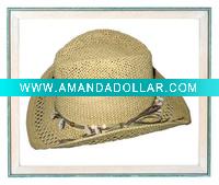 Wholesale Environmental sequin cowboy langya straw hat