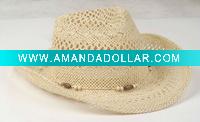 Wholesale Fashion Paper straw handmade weave cowboy hat