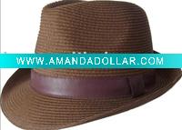 Wholesale cowboy hat/fedora straw hat