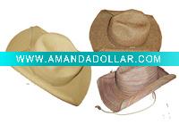 Wholesale sewn paper braid cowboy hat