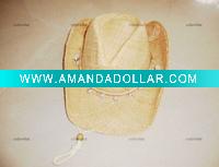 Wholesale Raffia straw cowboy hat/summer hat/straw hat