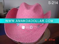 Wholesale painted raffia cowboy hats