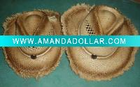 Wholesale Kids raffia straw Cowboy Hat