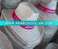 Wholesale rush straw promotional cowboy hat