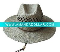 Wholesale (CCB1003) Natural Straw Cowboy Hat For Children