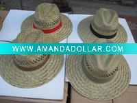 Wholesale rush grass cowboy hats