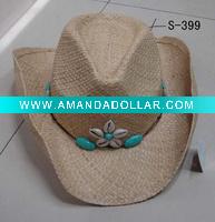 Wholesale raffia cowboy hats