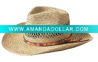 Wholesale Cool vented natural straw hat for summer