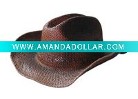 Raffia Straw Cowboy Hat