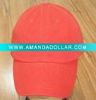 Wholesale summer plain 16*10 washed baseball sport cap