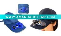 Wholesale sport cap with solar cell & small fan