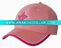 100% 21*21 cotton twill structured baseball sport cap for children
