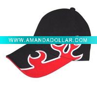 2011 Cotton golf cap with fire printing for nice design