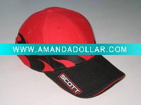 Wholesale sports cap with flame emb logo