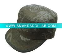 (C1021) Natural Paper Straw Sports Cap WIth Printed Pattern