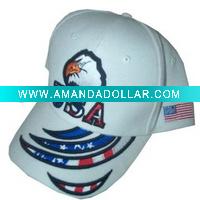 Wholesale Fashion 100% cotton Sports Cap with USA Logo