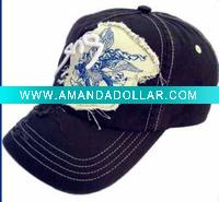 Wholesale Cotton sports cap with applique embroidery logo