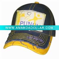 teenager's cotton baseball cap/sport cap with patch