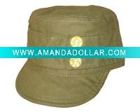 (C7009B) Fashion Army Green Cotton Sports Cap For Ladies