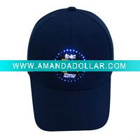 Wholesale Flashing pre-curved visor baseball cap