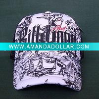 Wholesale the newest style printed baseball cap with mesh for USA market