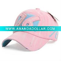 Wholesale Ladies' baseball cap with applique embroidery