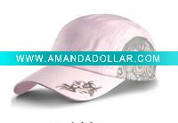 Wholesale light pink fashion style printing baseball cap