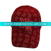 Wholesale Fiber optic NY baseball caps