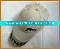 Wholesale Fashion 100% cotton 6panel baseball caps with embroidery