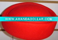 Wholesale air hostess cap,wool felt hat ,lady hat