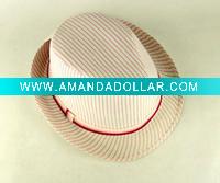 Wholesale Lady's Stripe top hat