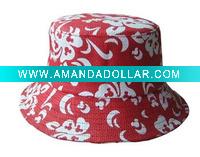 (HBK1103) Fashion Paper Straw Bucket Hat For Ladies