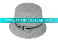 Wholesale paper braided bucket hat