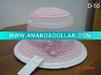 ladies' hat-bucket hat-summer hat-large brim hat