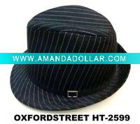 2011 fashion striped fedora hat HT-2599