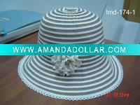 ladies' hat-bucket hat-summer hat-large brim hat