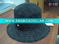 ladies' hat-bucket hat-summer hat-large brim hat