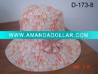ladies' hat-bucket hat-summer hat-large brim hat