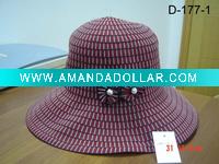 ladies' hat-bucket hat-summer hat-large brim hat