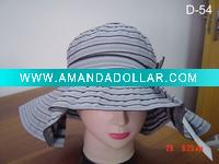ladies' hat-bucket hat-summer hat-middle brim hat