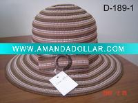 ladies' hat-bucket hat-summer hat-large brim hat