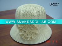 ladies' hat-bucket hat-summer hat-large brim hat