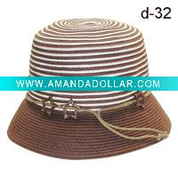 Wholesale ladies' hat-bucket hat-summer hat-large brim hat