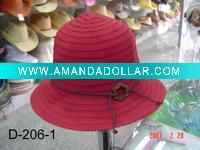 ladies' hat-bucket hat-summer hat-large brim hat